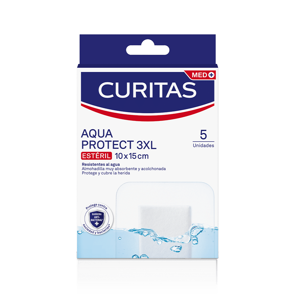 Apósito ideal para heridas grandes Curitas