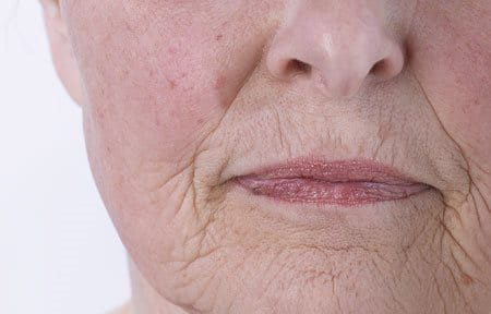 Elderly woman´s face