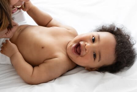 baby smiling