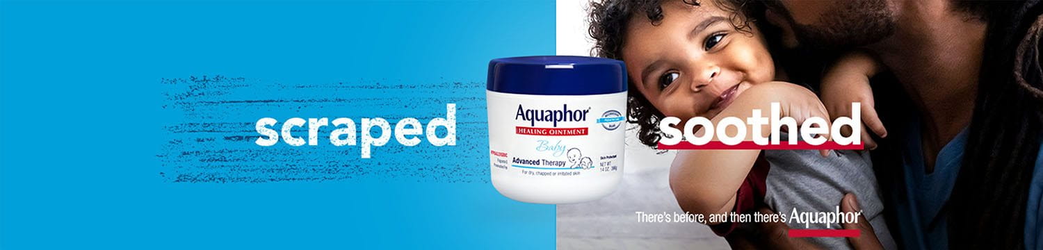 Before and Aquaphor - Scraped to Soothed