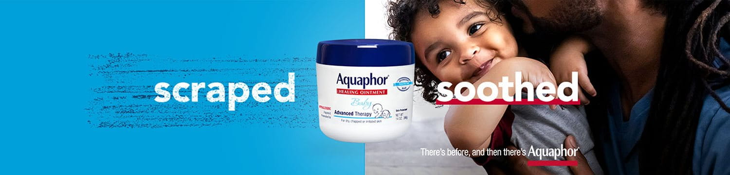 Before and Aquaphor - Scraped to Soothed