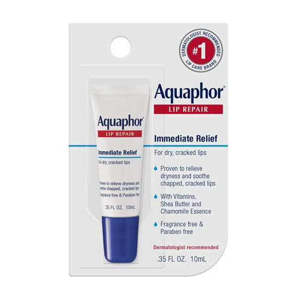 AQUAPHOR® LIP REPAIR / Proven to relieve dryness soothe chapped, cracked lips Specially formulated for sensitive / #1 Dermatologist recommended lip care