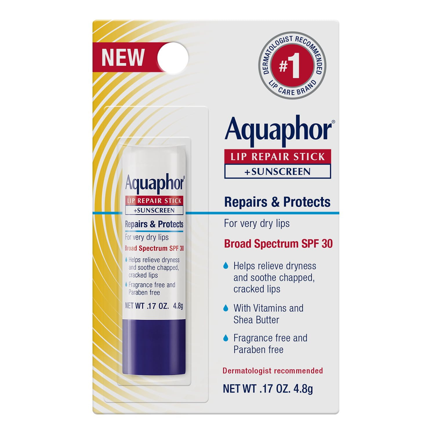 Aquaphor® Lip Repair Stick + Sunscreen