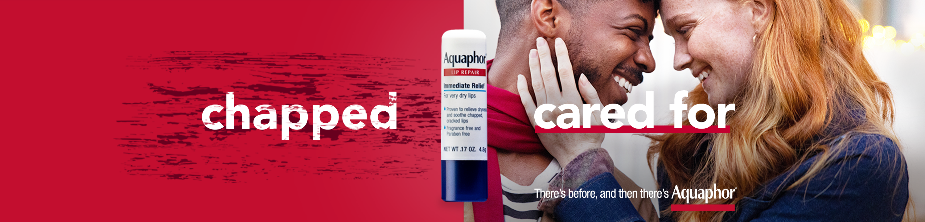 Before and Aquaphor - Chapped to Carefree