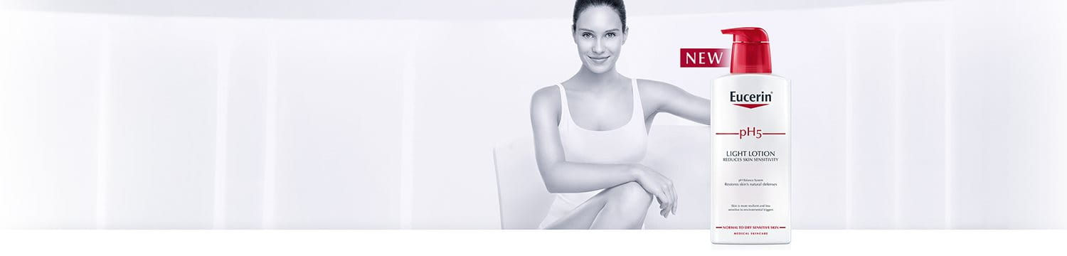 Eucerin pH5 range banner