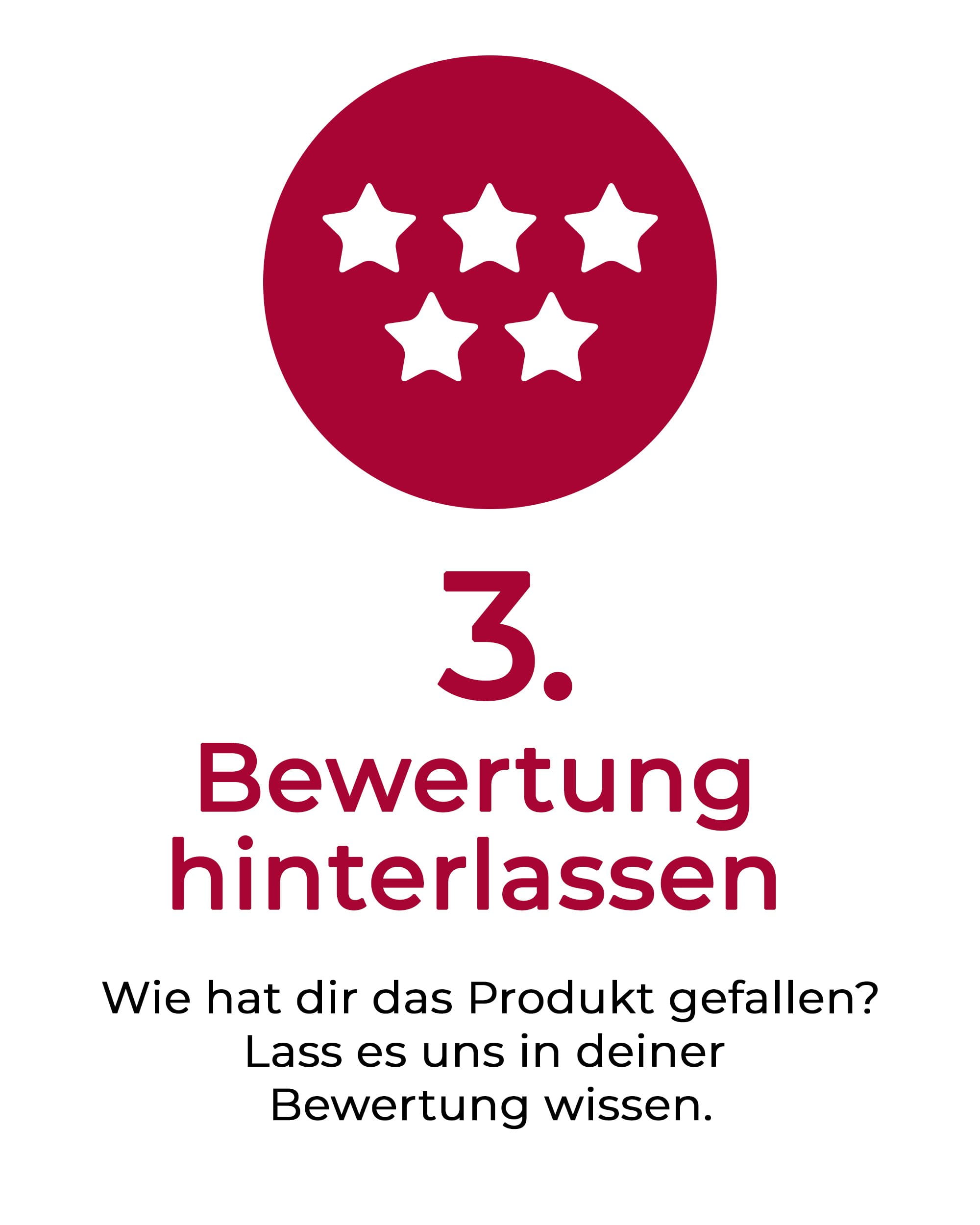 3. Bewertung hinterlassen