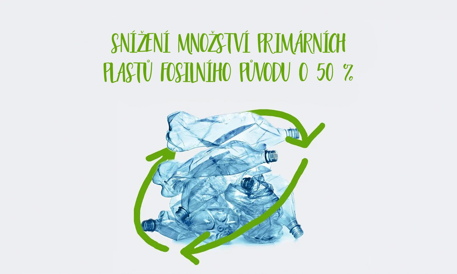 snížení množství plastů