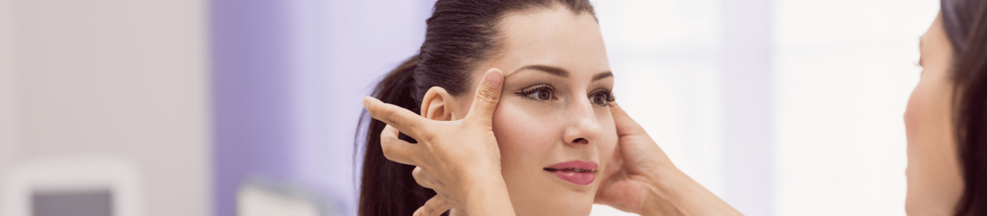 woman with dehydrated skin