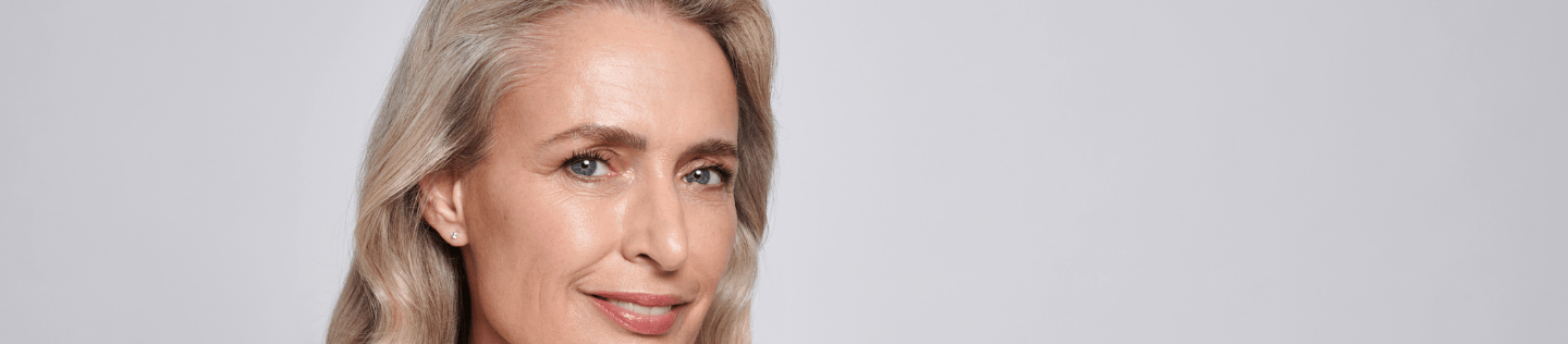 older woman's face with wrinkles