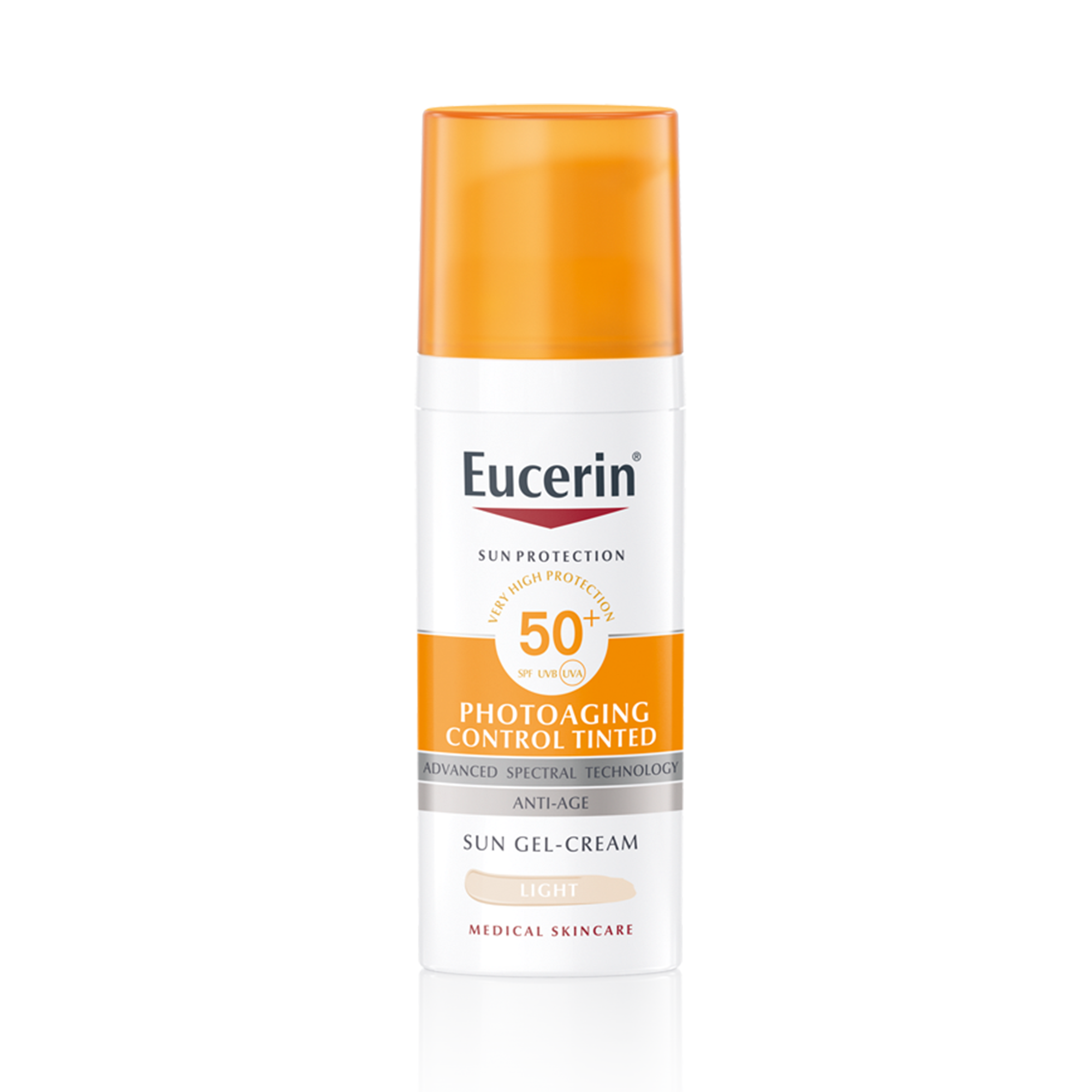 Eucerin Photoaging Control tinted gel-krema za zaštitu kože lica od sunca, svijetla nijansa SPF 50+