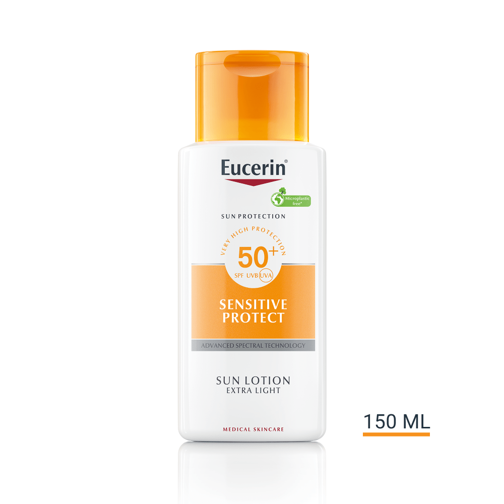 Eucerin Sun Sensitive Protect Extra könnyű naptej SPF50+