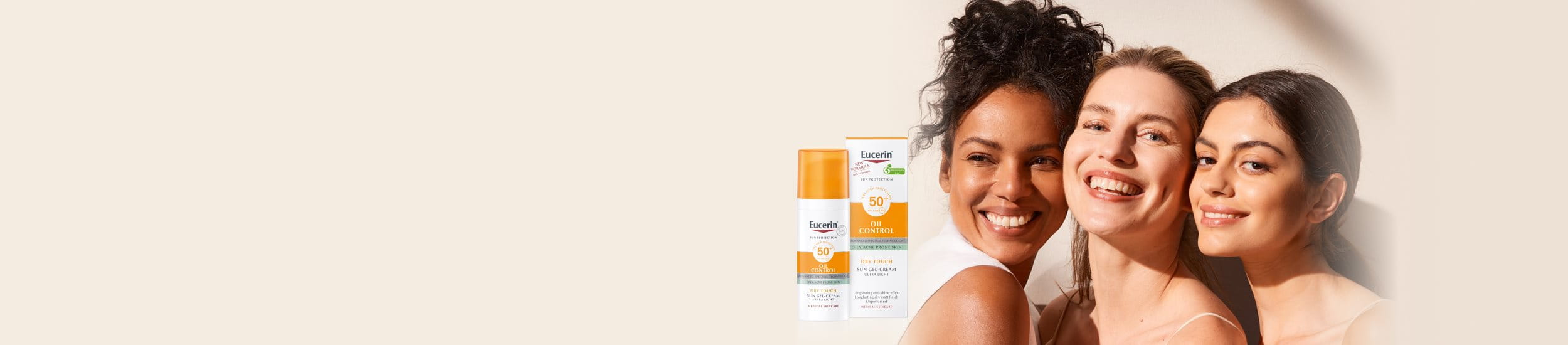 Eucerin® Sun termékcsalád​. Bőrtípushoz igazodó fényvédelem.