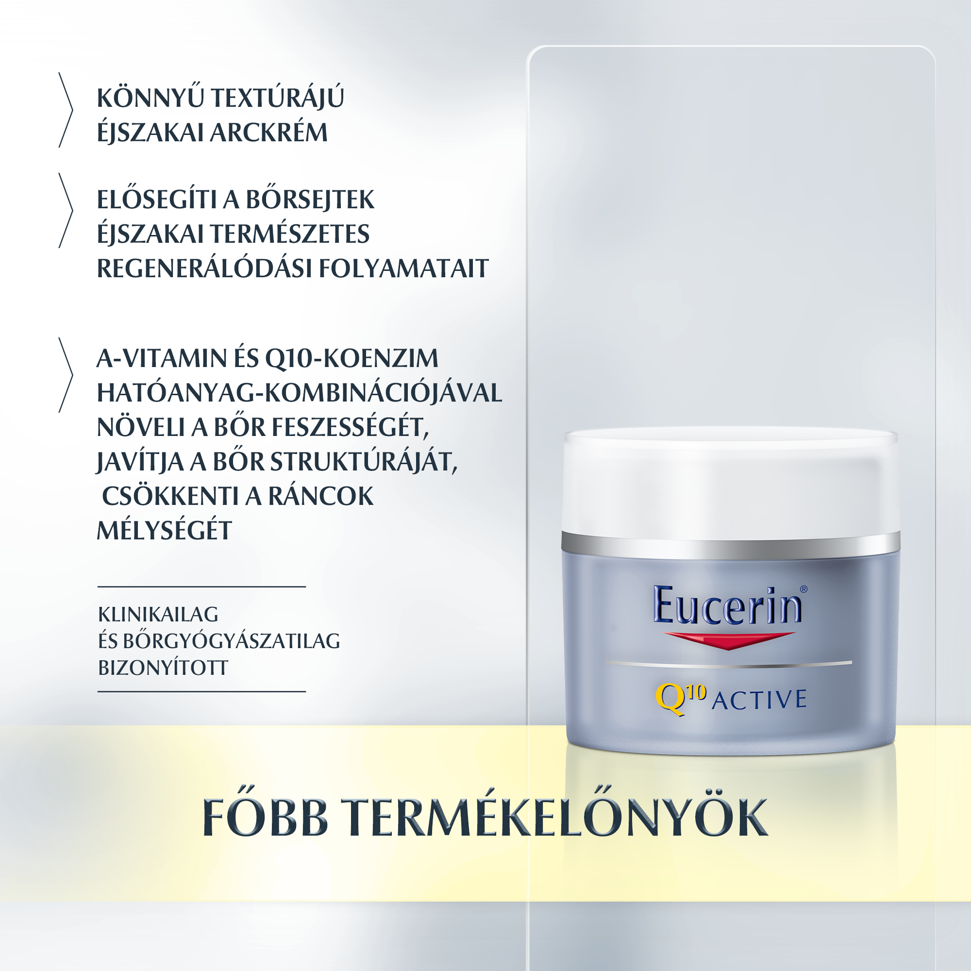 Eucerin® Q10 ACTIVE Ránctalanító nappali arcápoló fluid