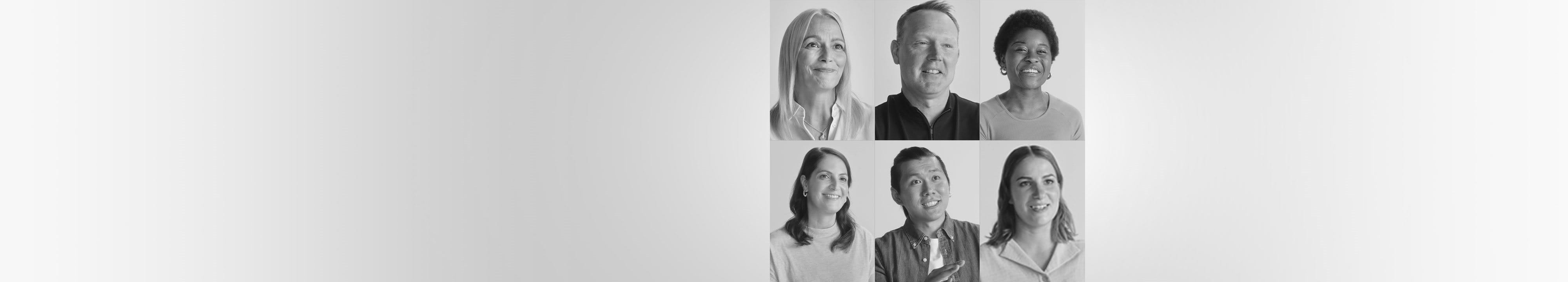 Volti di persone felici