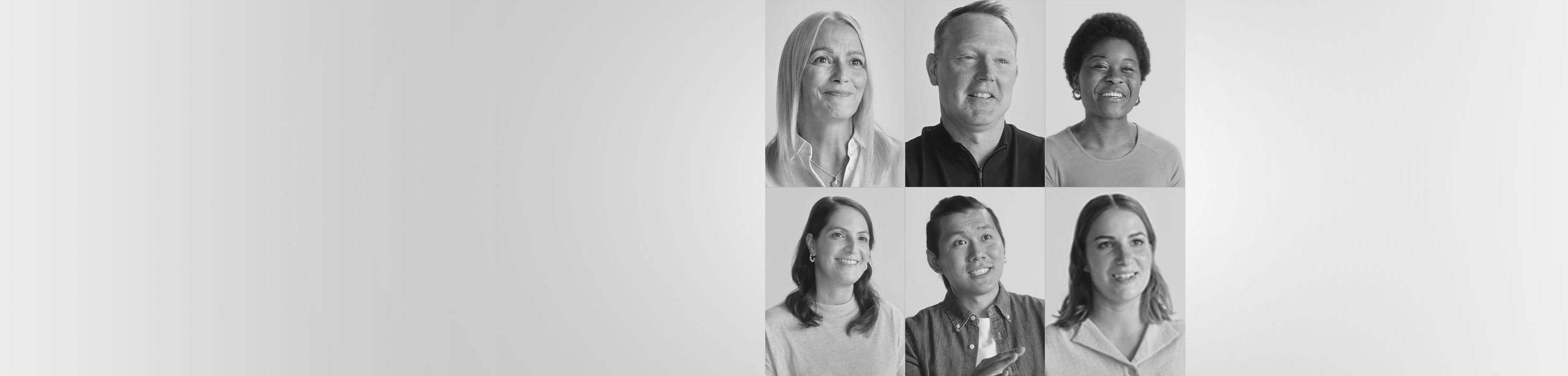 Volti di persone felici