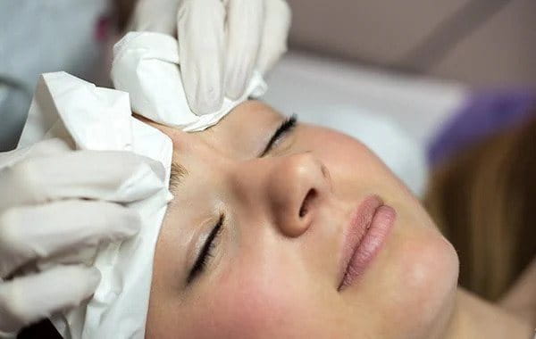 Medical facials are used to support acne therapy