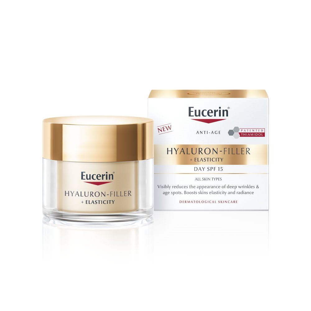 Hyaluron-Filler + Elasticity Day Cream SPF 15 för mogen hud