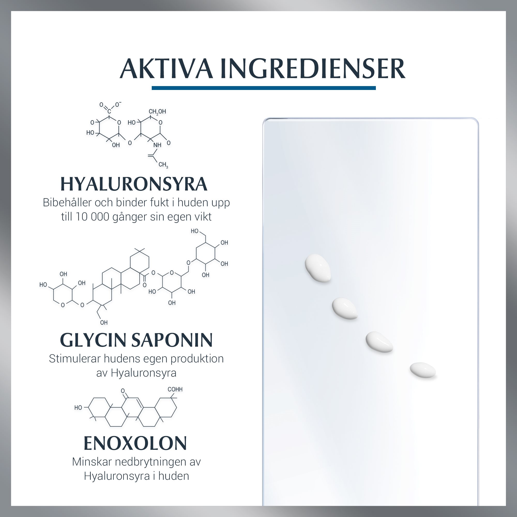 Hyaluron-Filler Eye Creme aktiva ingredienser