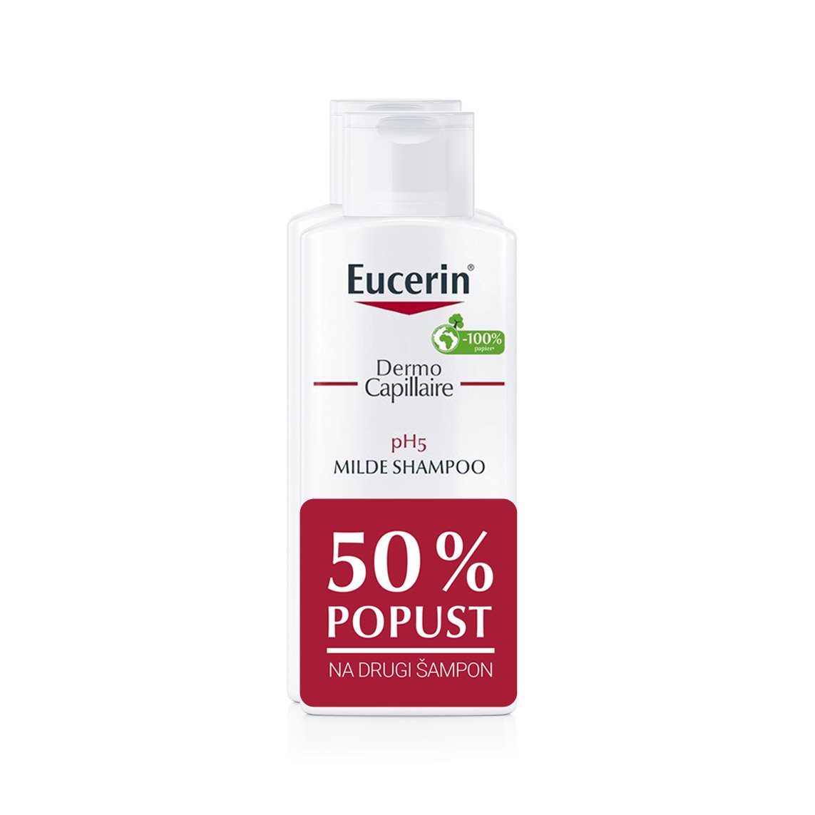 Eucerin DermoCapillaire pH5 šampon, posebno pakiranje