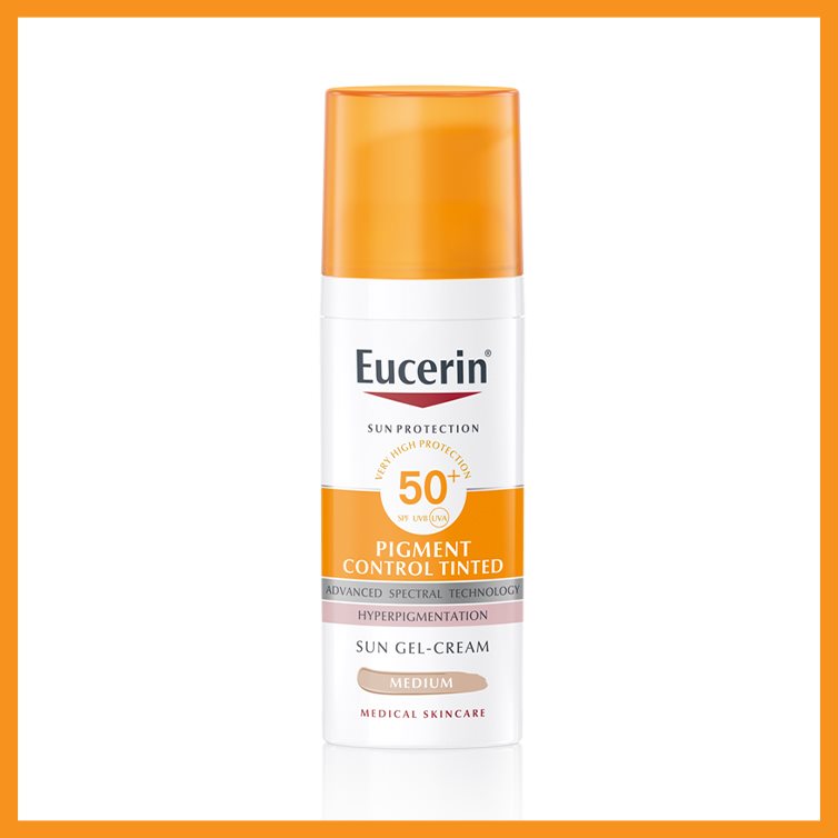 Eucerin Sun Pigment Control fluid za zaščito pred soncem ZF 50+ v odtenku Medium