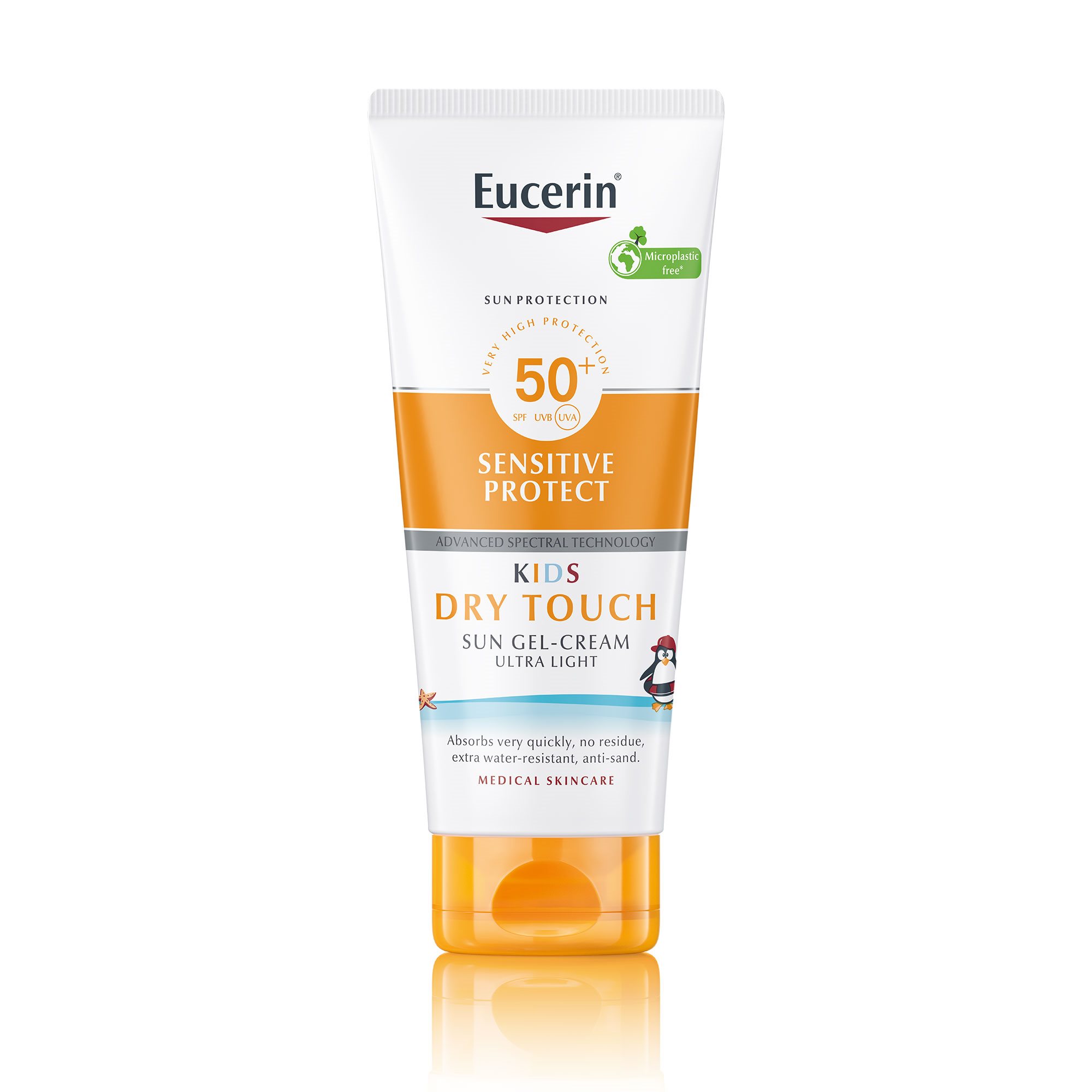 Sun KIDS Sensitive Protect Dry Touch kremni gel za zaščito otroške kože pred soncem ZF 50+ 