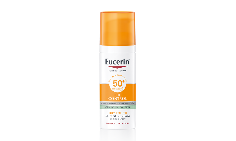 OCHRANNÝ KRÉMOVÝ GÉL NA OPAĽOVANIE NA TVÁR OIL CONTROL SPF 50+