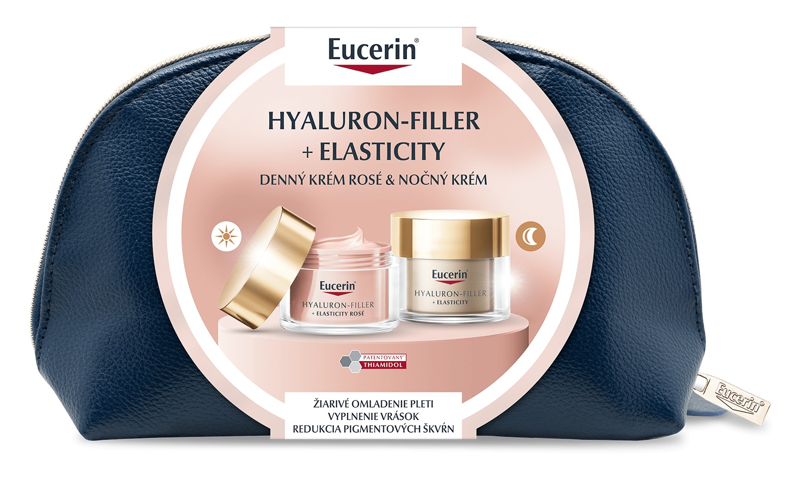 Hyaluron-Filler + Elasticity Denný krém Rosé a Nočný krém