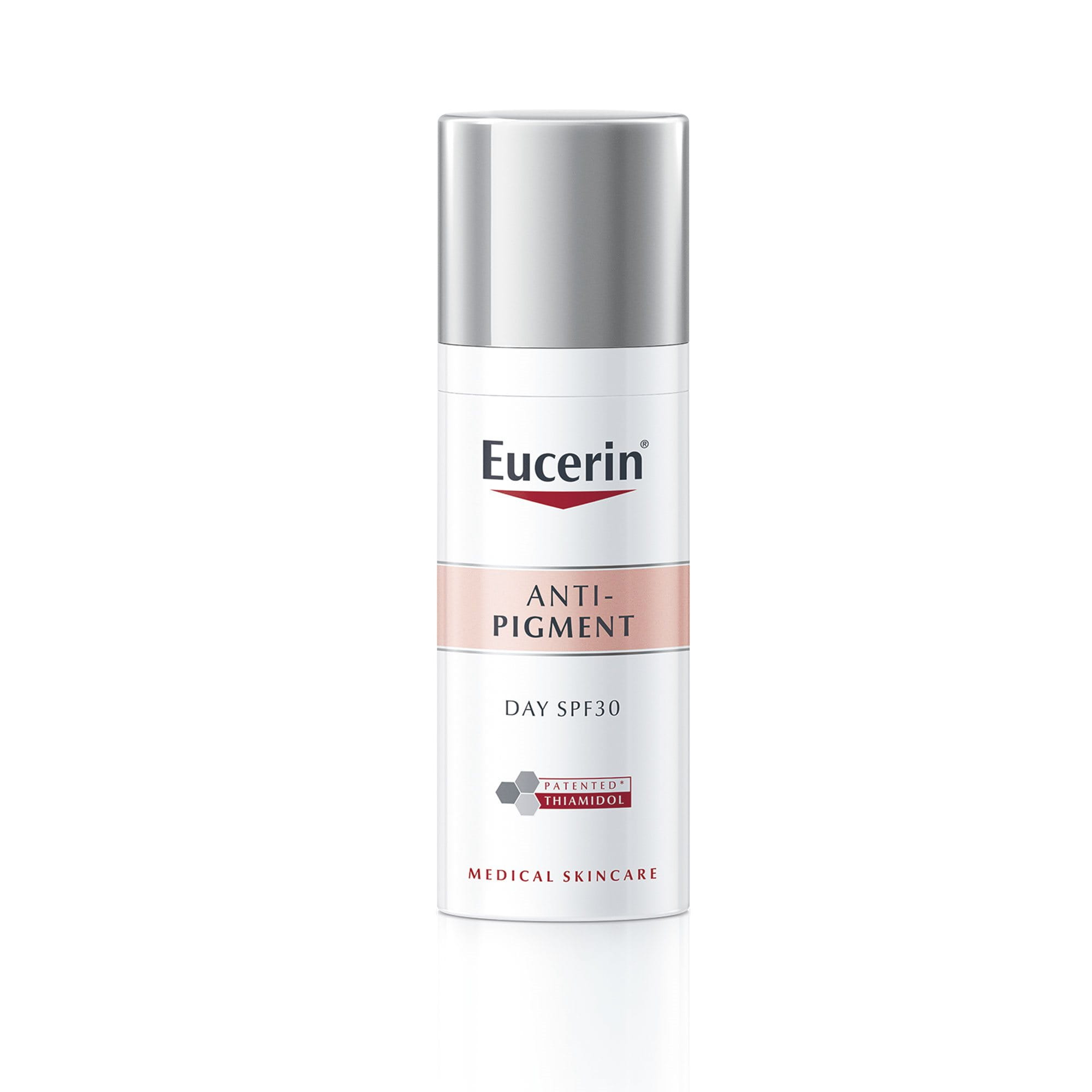 Eucerin Anti-Pigment Day SPF is a pigmentation cream face that reduces dark spots and prevents their re-appearance for even, radiant skin.