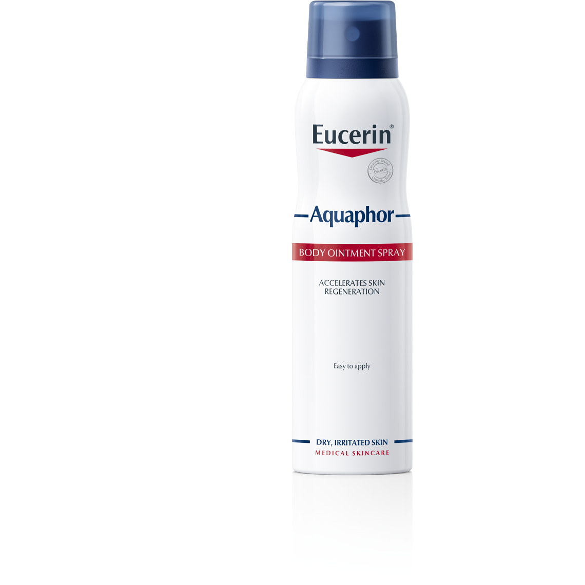 Pre veľmi suchú, podráždenú pokožku Eucerin Aquaphor Telová masť v spreji  Eucerin Aquaphor masť v spreji pre suchú, podráždenú pokožku.