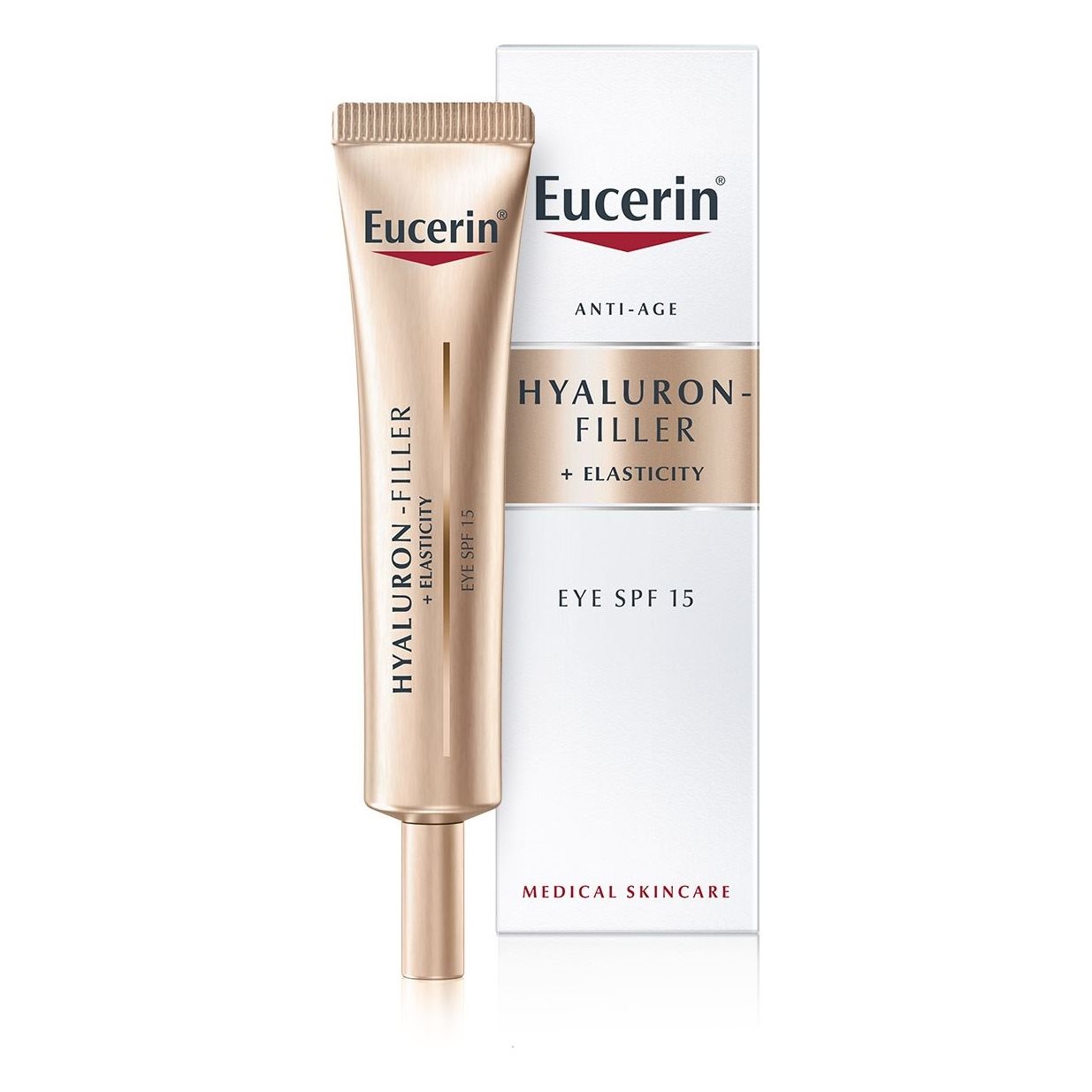 Eucerin Hyaluron-Filler + Elasticity Антивозрасной крем для кожи вокруг глаз с SPF 15