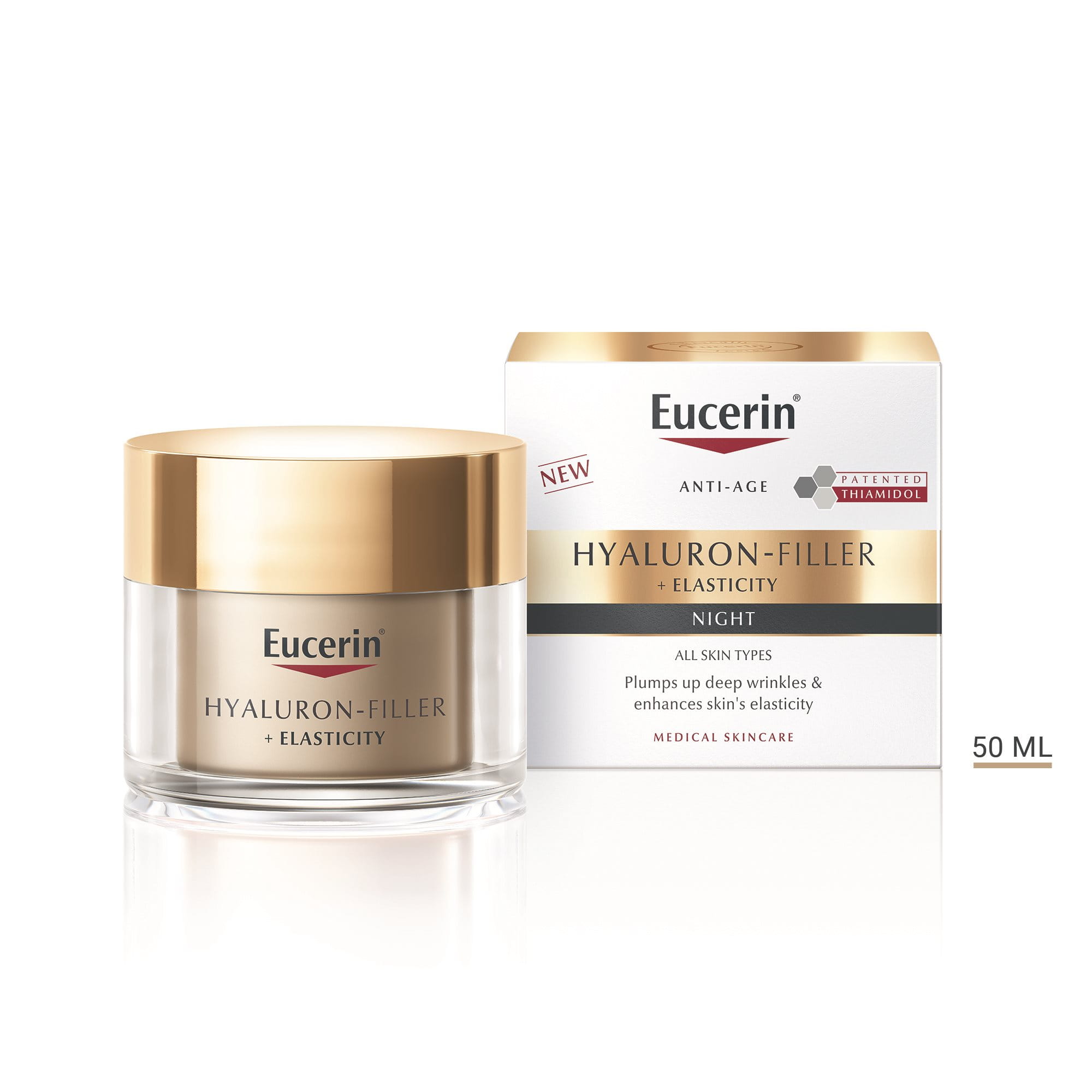 Eucerin Hyaluron-Filler + Elasticity Night Cream with patented Thiamidol