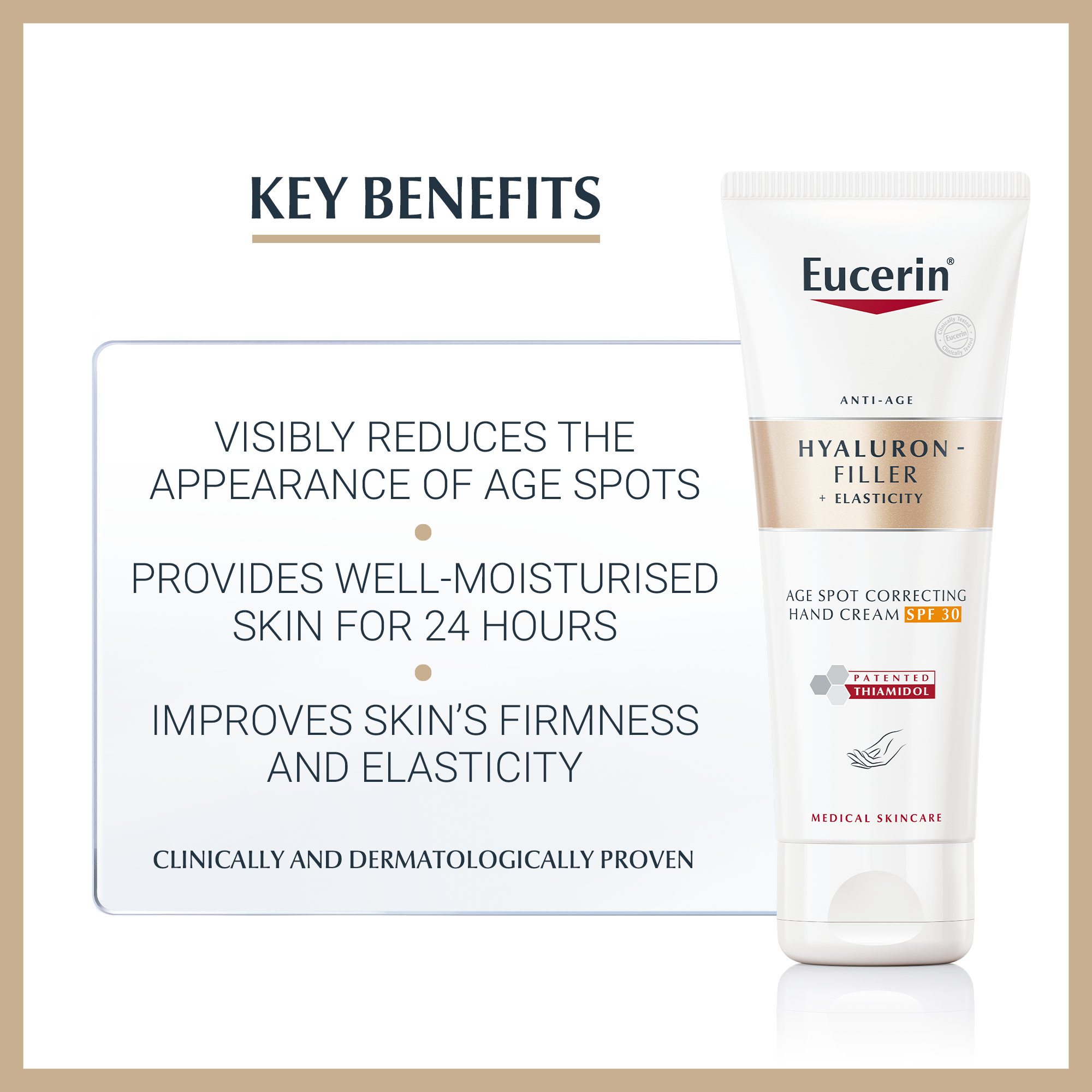 Age Spot Correcting Hand Cream For Reducing Age Spots Eucerin Hyaluron Filler Elasticity