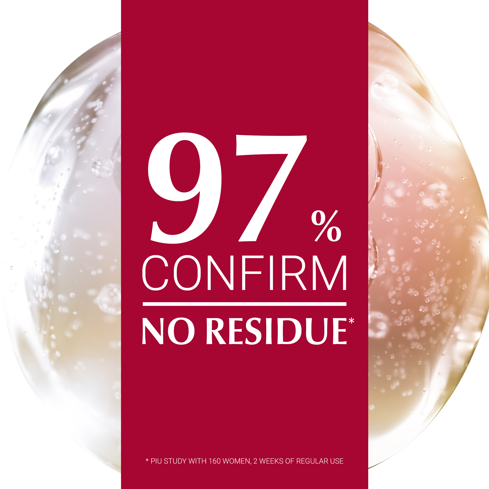 97% confirm no residue