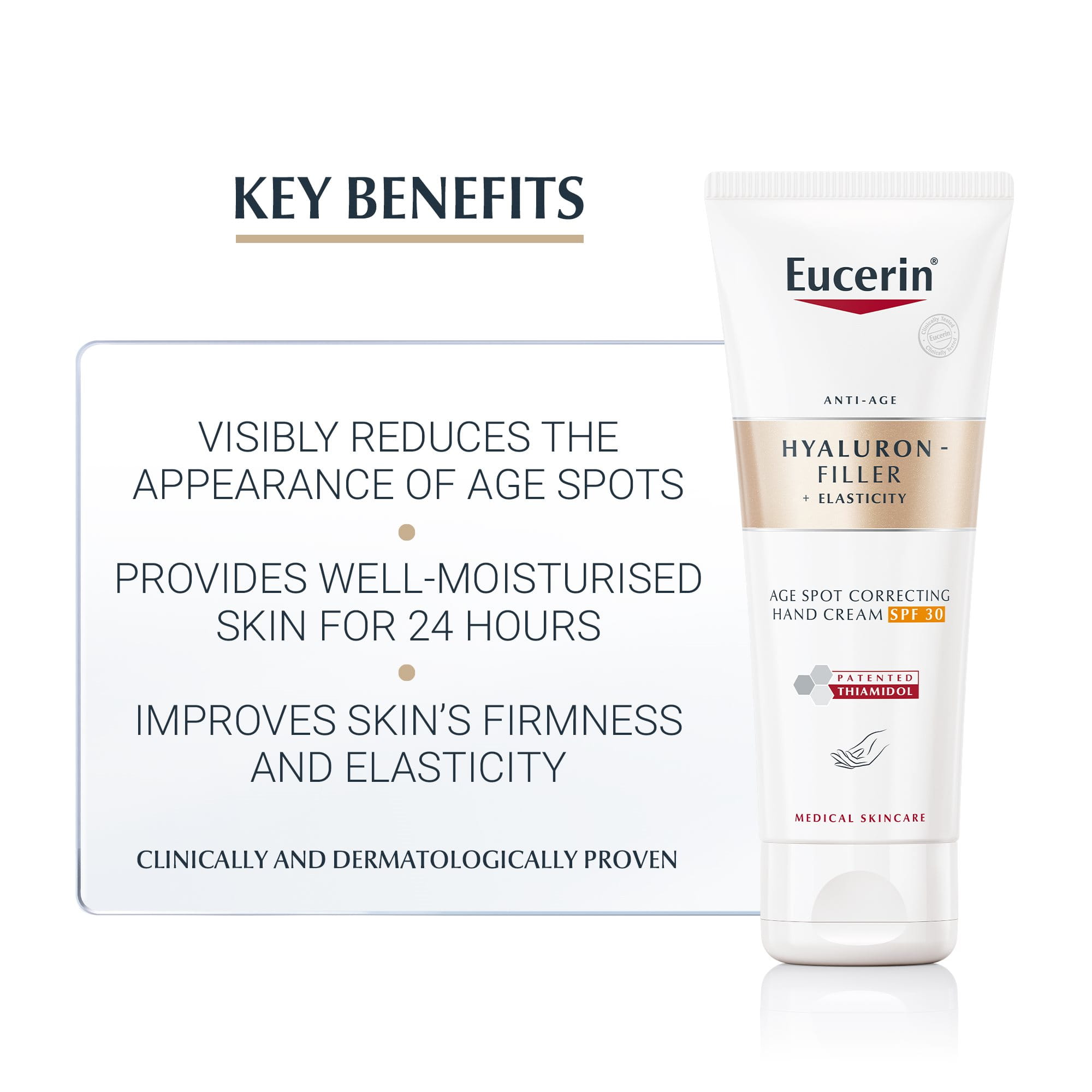 Eucerin Hyaluron-Filler + Elasticity Age Spot Correcting Hand Cream - Visibly reduces the appearance of pigment spots on the hands