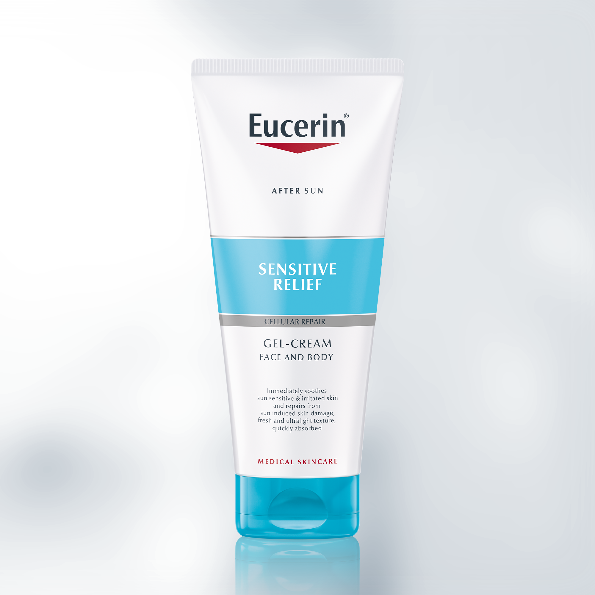Eucerin After Sun Sensitive Relief Gel-Cream for Face and Body.