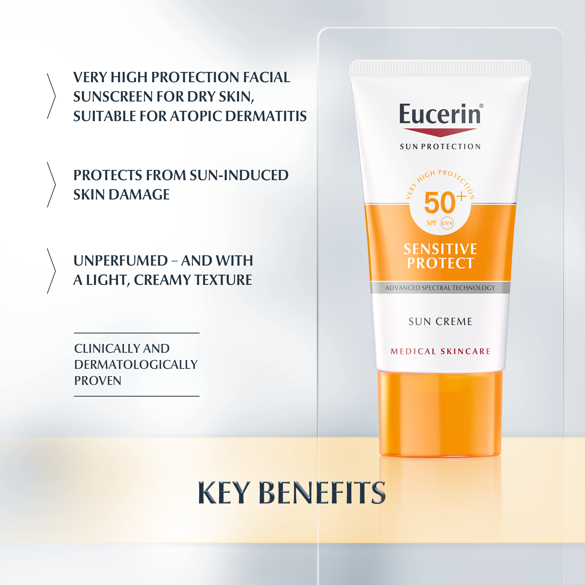 eucerin sun sensitive protect cream spf50+ 50ml