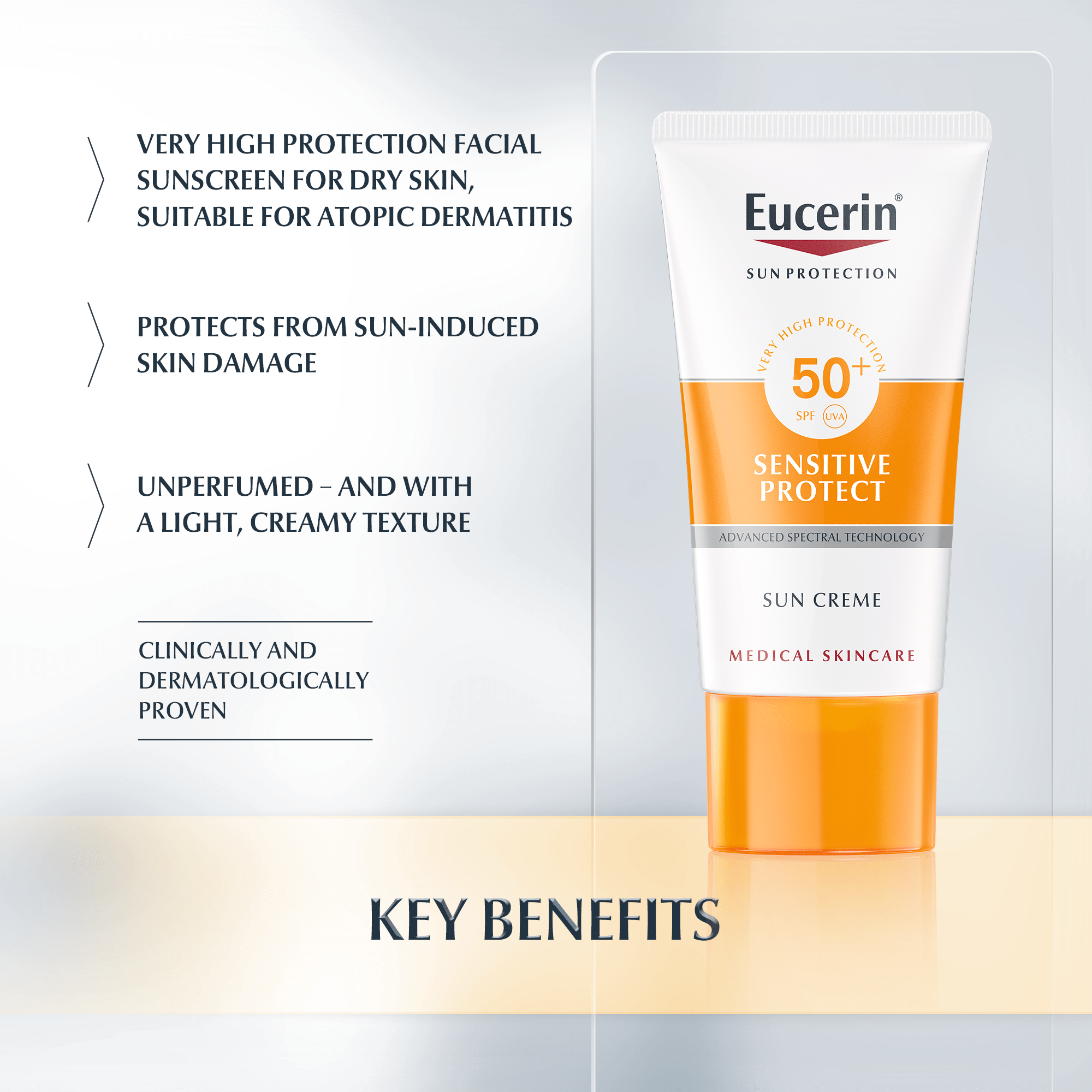 Sun Creme Sensitive Protect SPF | sunscreen dry skin Eucerin