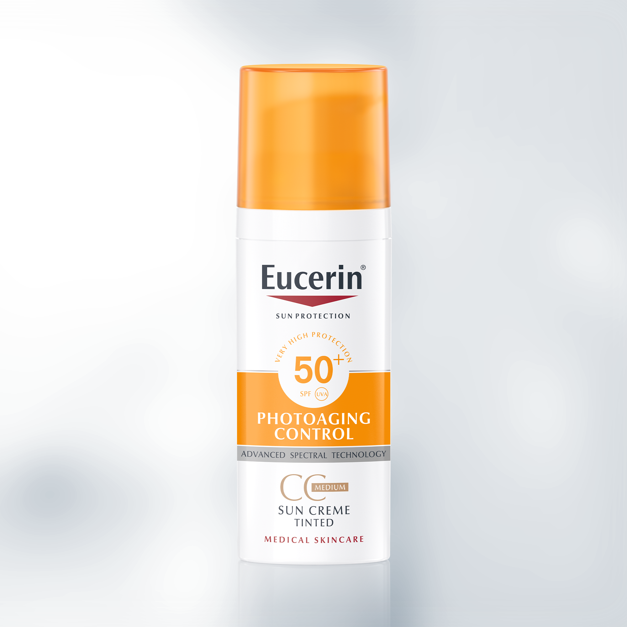 Geslagen vrachtwagen Vulkanisch bladerdeeg Sun Creme Tinted Photoaging Control SPF 50+ Medium | CC Cream with sunscreen  for face | Eucerin