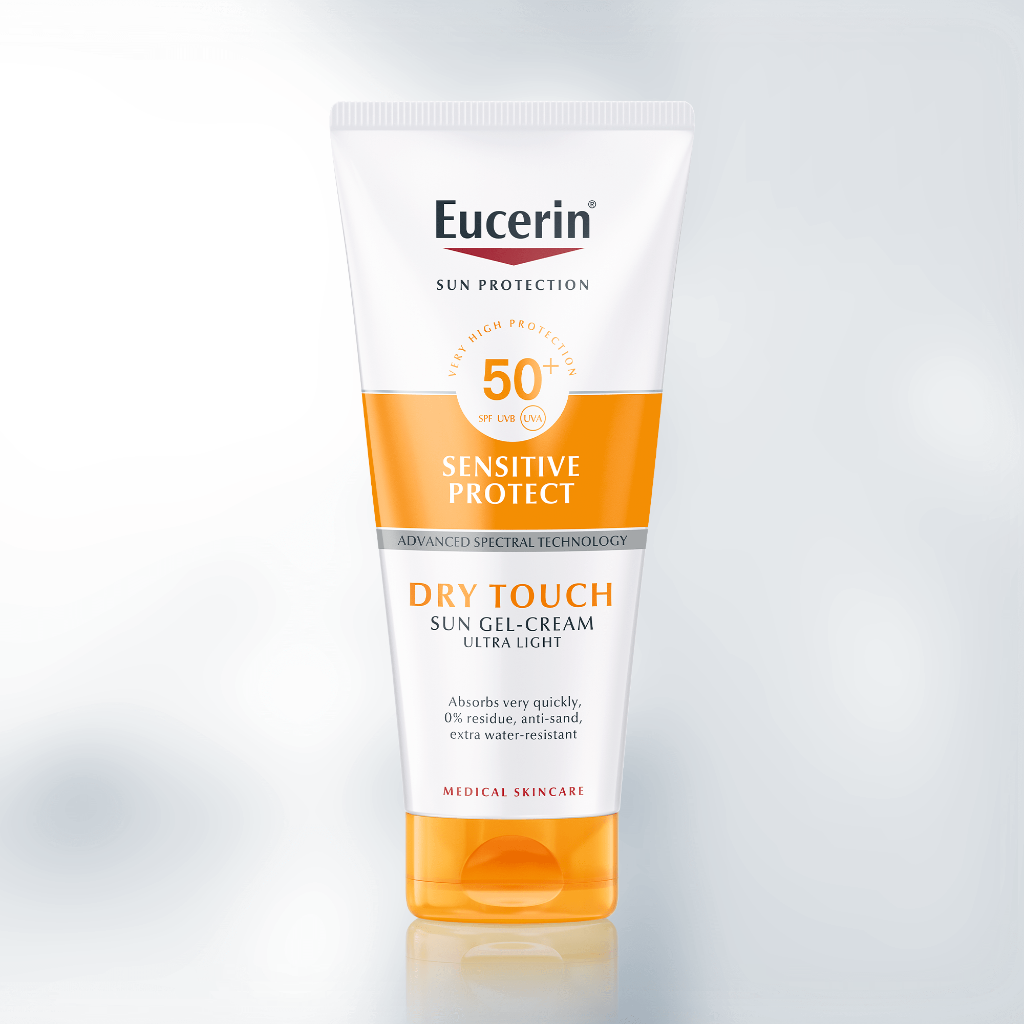 foredrag Nøjagtig Male Sun Gel-Cream Dry Touch Sensitive Protect SPF 50+ | sunscreen for the body  | Eucerin