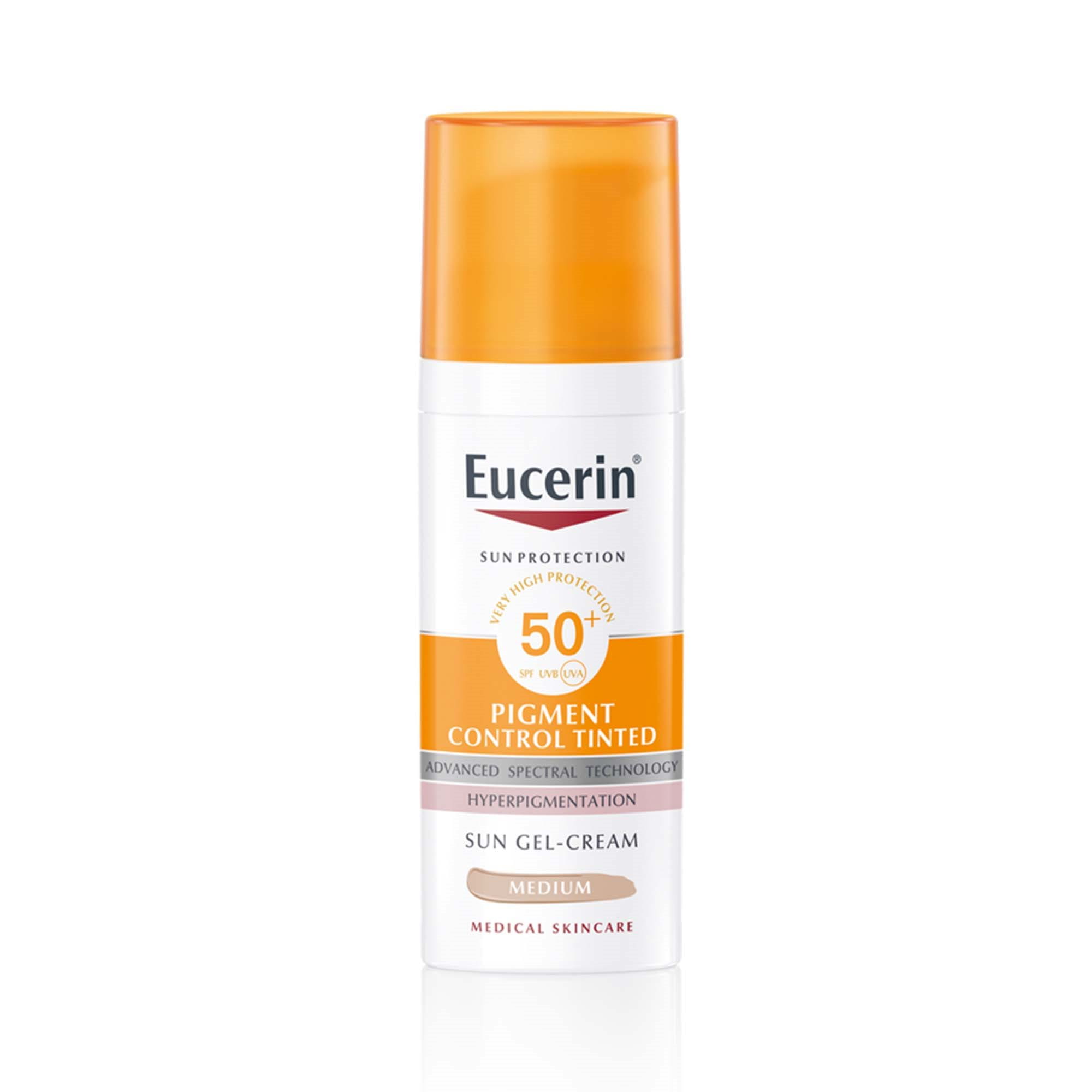 Eucerin Sun Pigment Control Színezett napozó fluid arcra medium FF50+ 