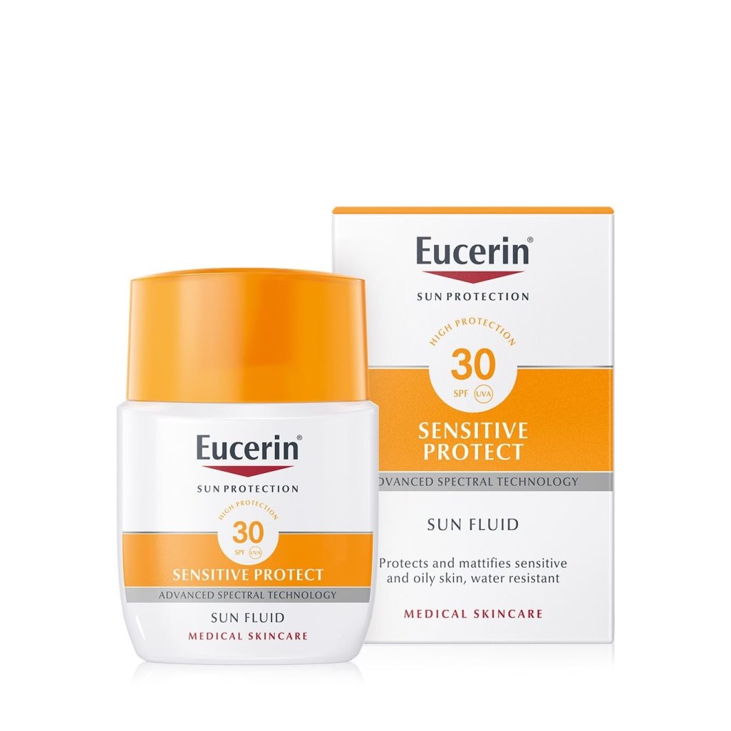 Eucerin Солнцезащитный флюид для нормальной кожи лица с SPF 30