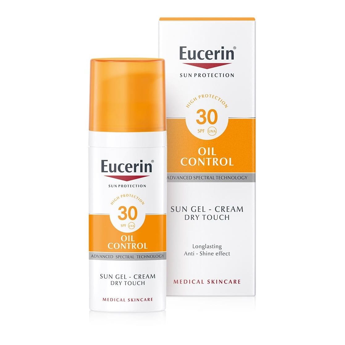 Солнцезащитный гель-крем для жирной и склонной к акне кожи лица SPF 30 Eucerin
