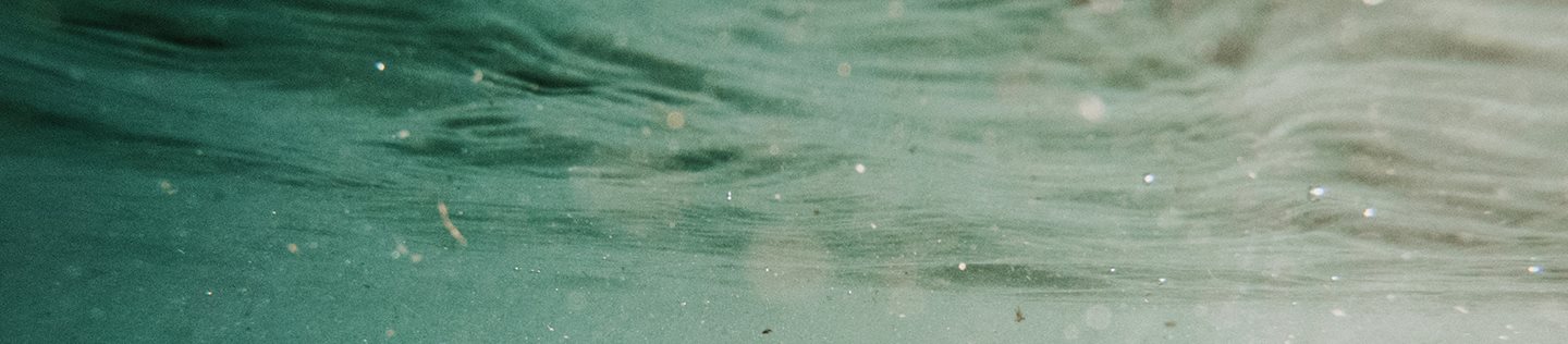 Mikroplastik schwimmt in Wasser