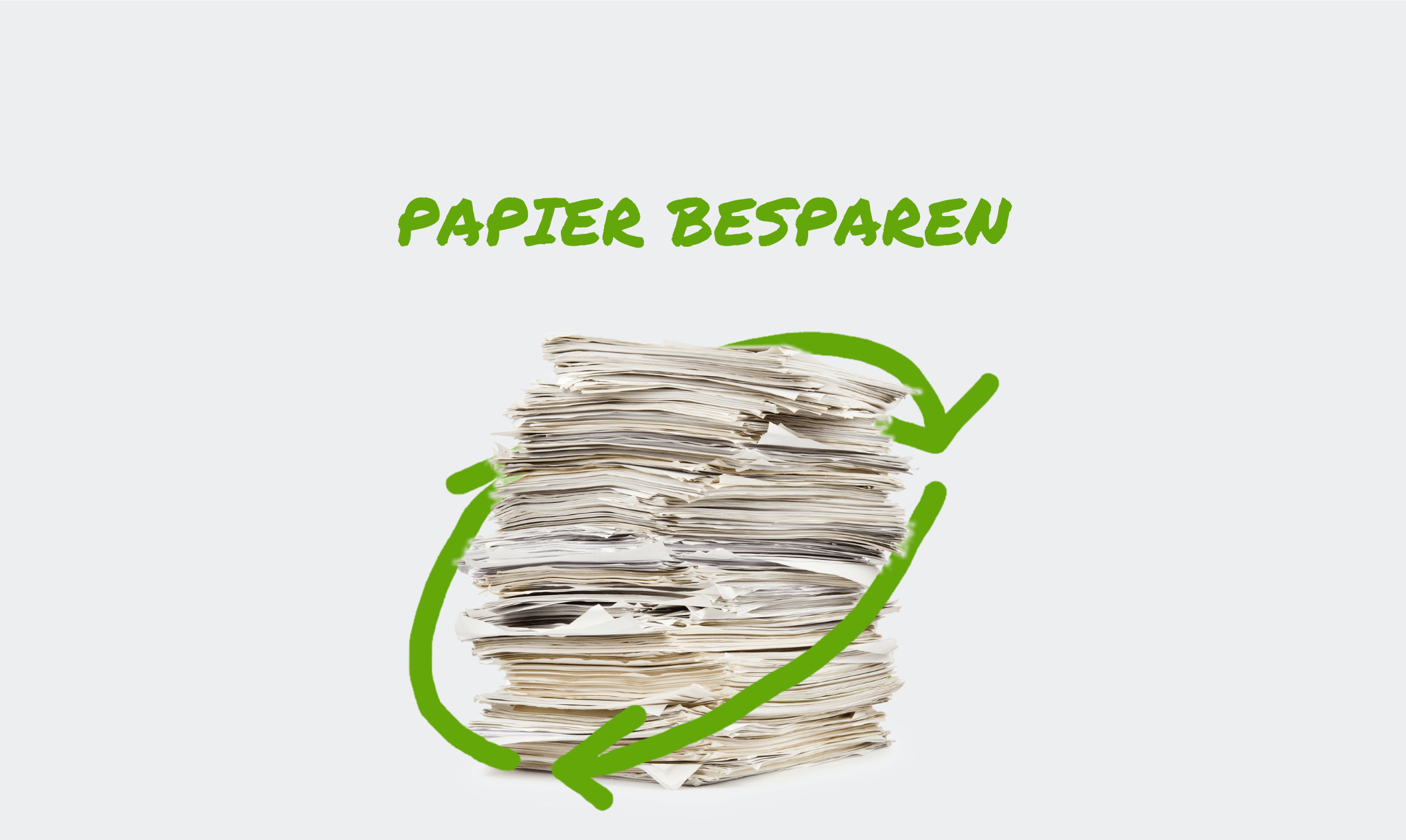 Een stapel afgedankte plastic flessen omringd door een gestileerd recyclingsymbool