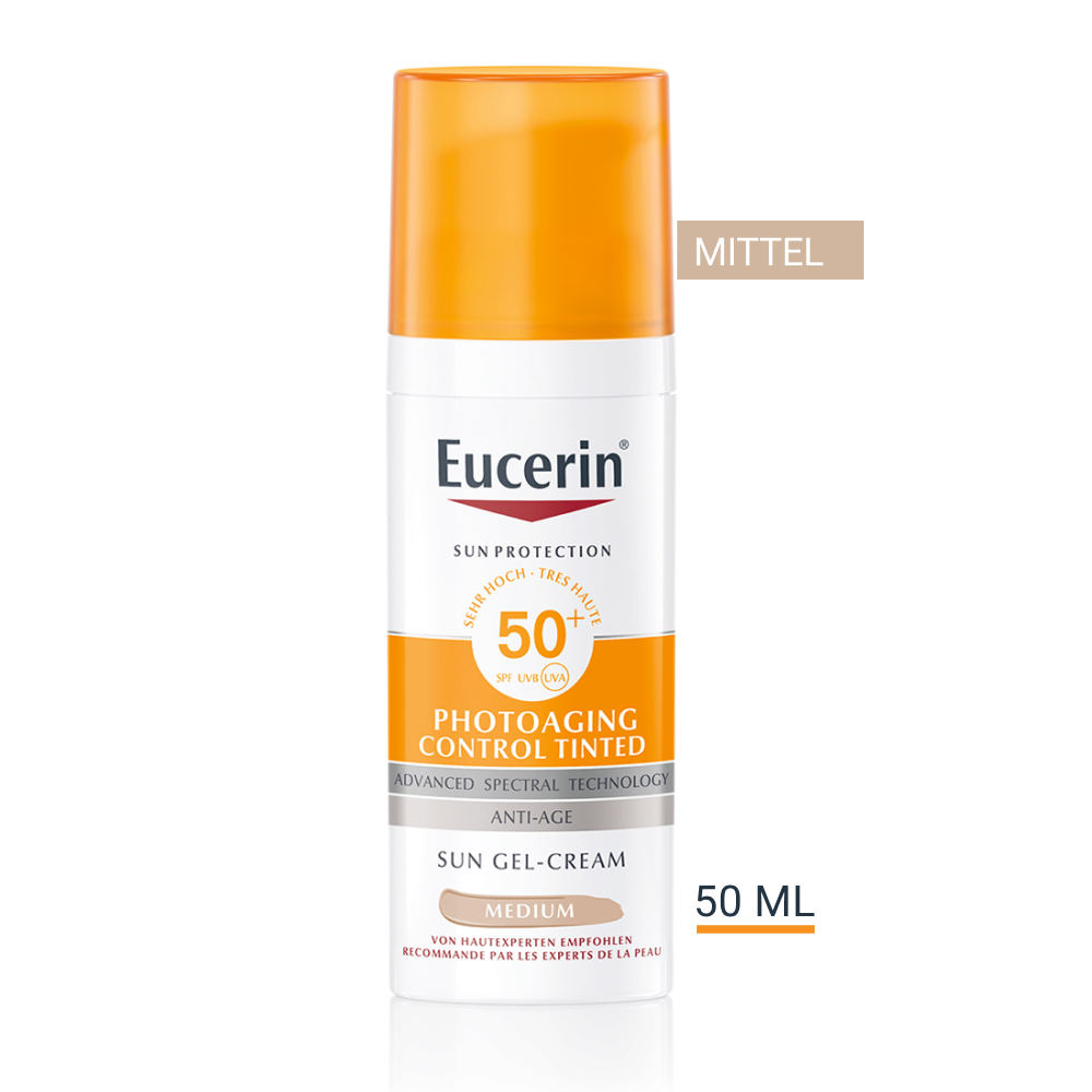 Eucerin Photoaging Control Tinted Face Sun Gel-Crème SPF 50+ Medium