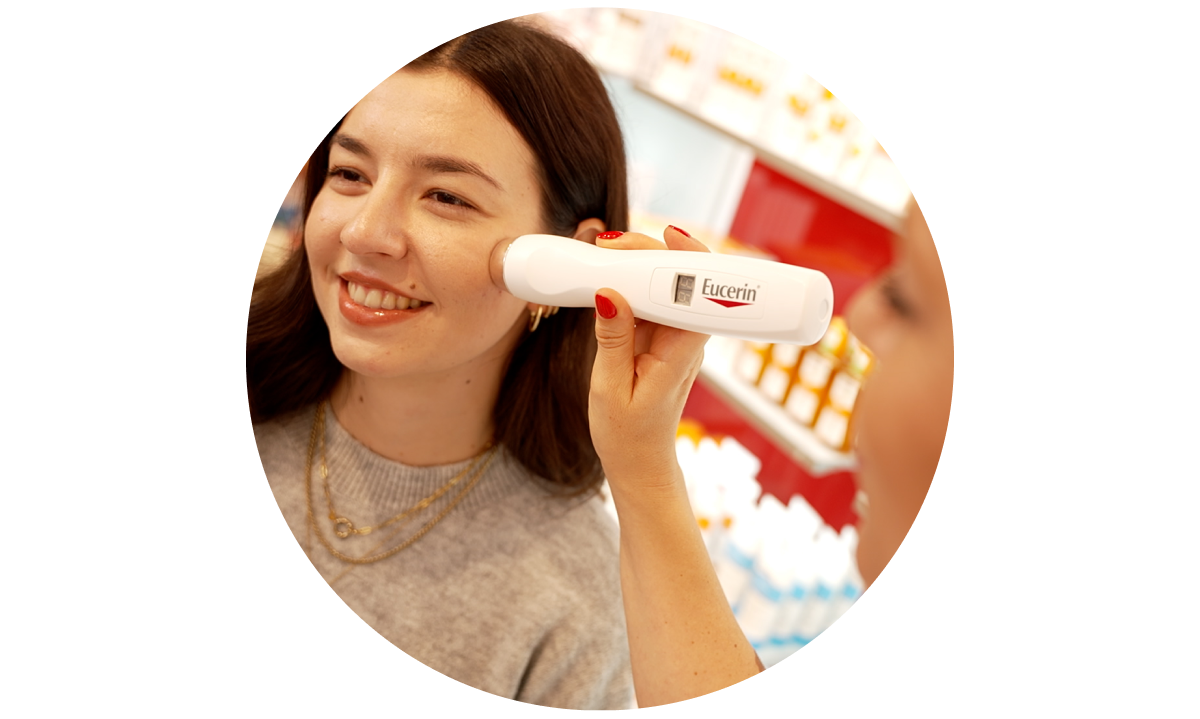 Test des Hautzusands mit einer Penstation