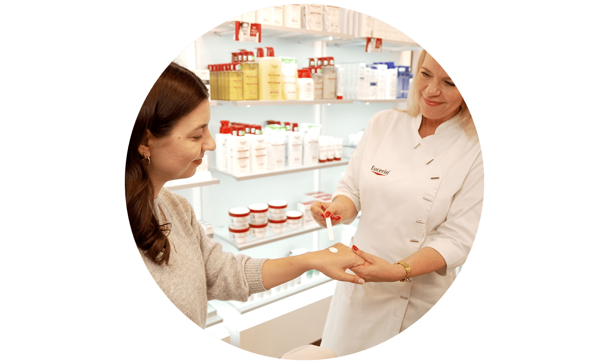 Testen der Eucerin Produkte