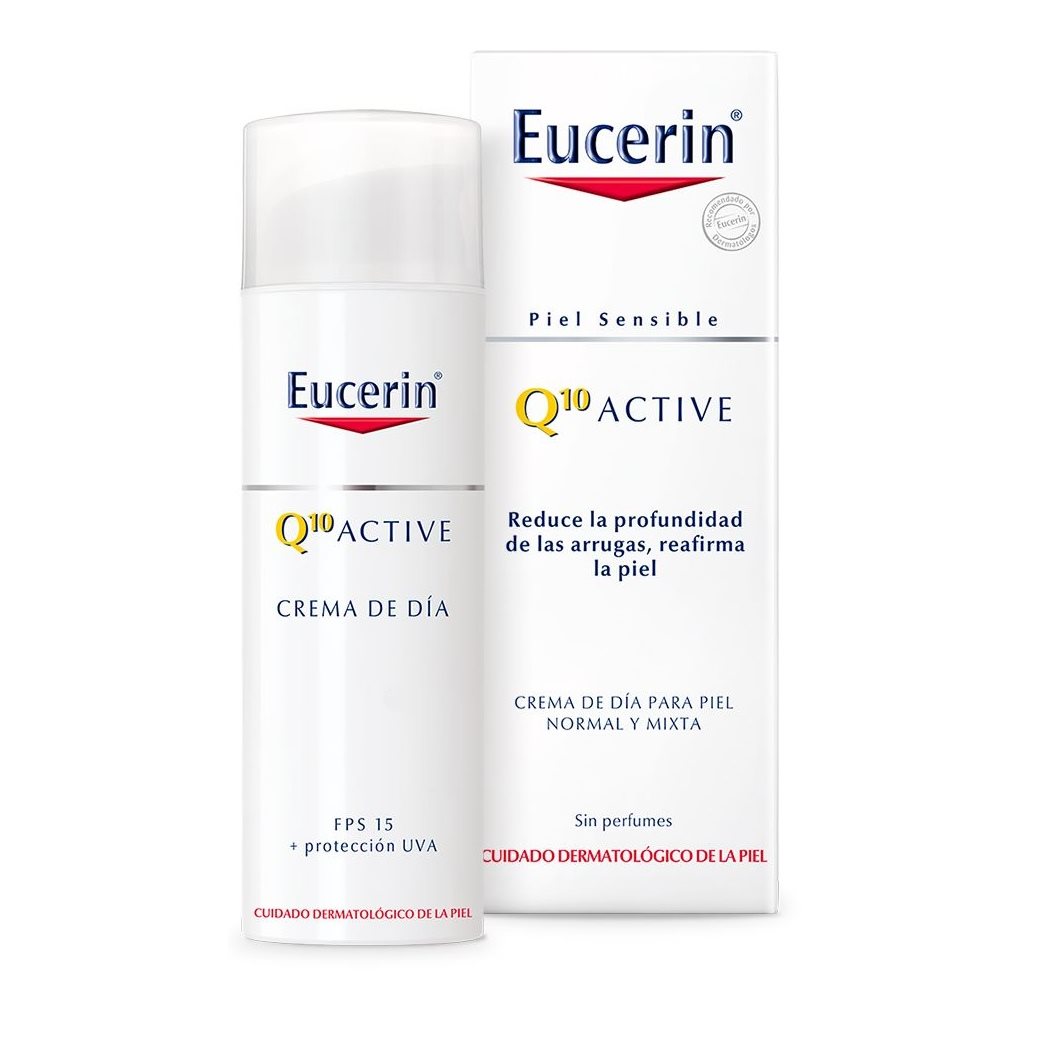 Eucerin Q10 ACTIVE Crema de Día para piel normal o mixta FPS15 + UVA