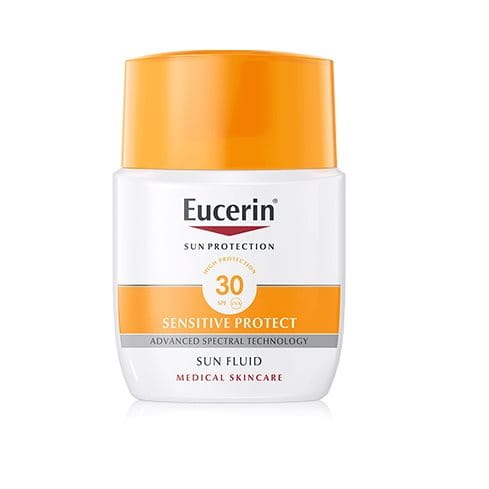 Fluid Sensitive Protect 50+ Protector solar facial matificante | Eucerin