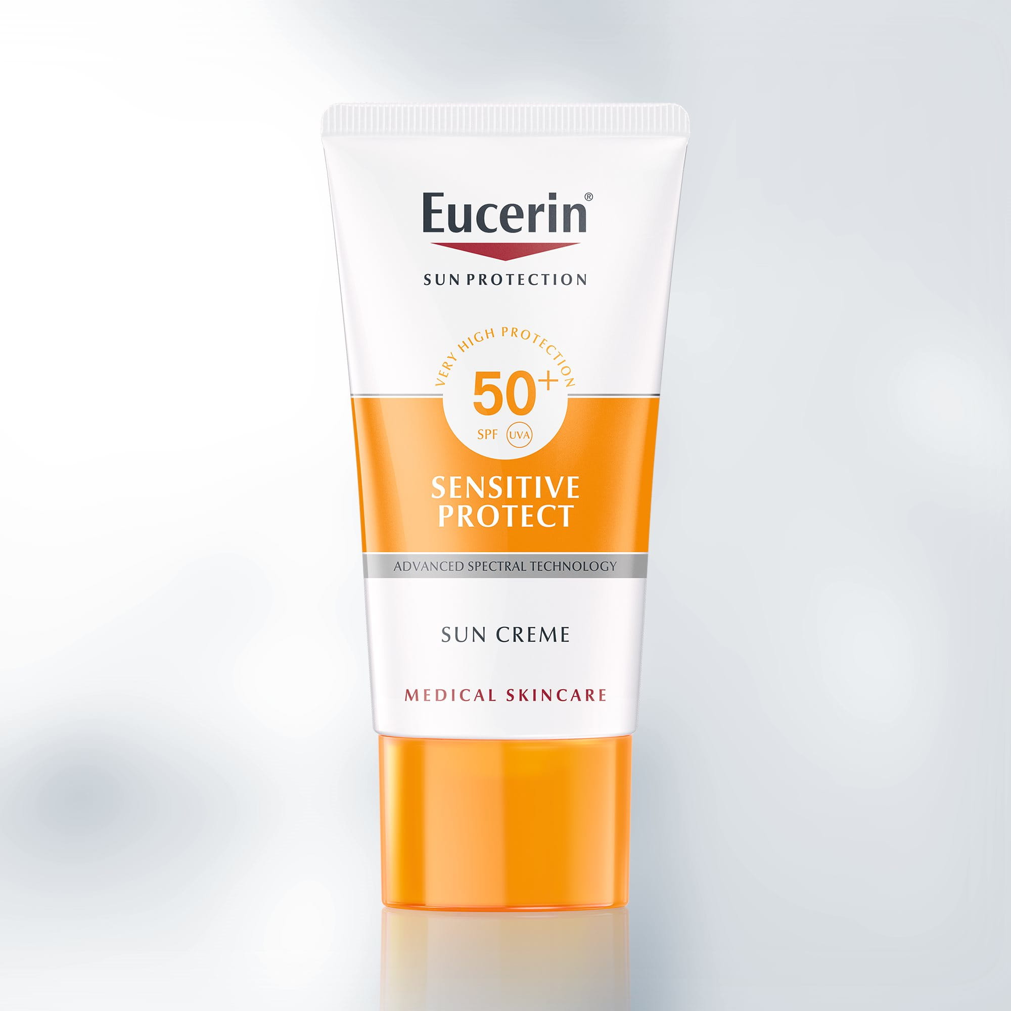 Sun Cream Sensitive Protect FPS 50+ | Protector solar para piel y | Eucerin